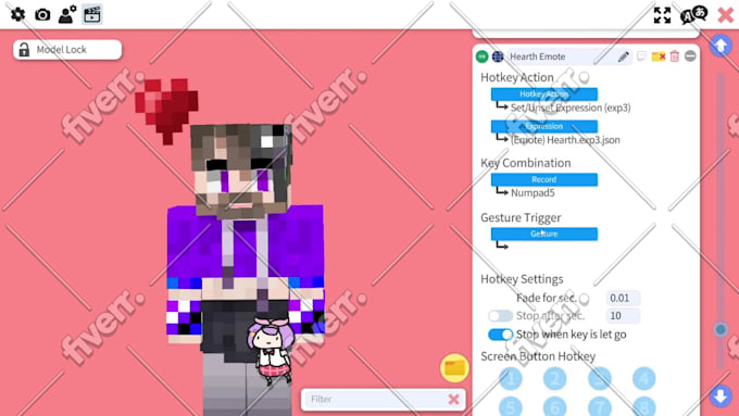 Faça um vtuber da sua skin do minecraft